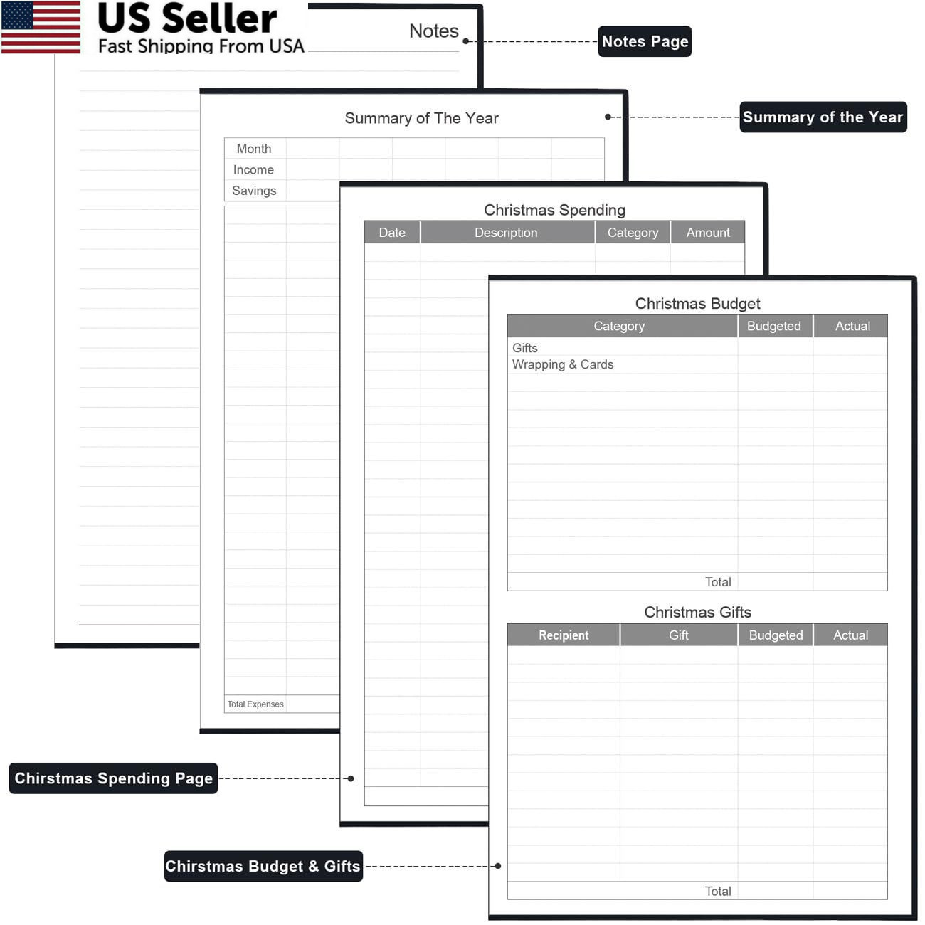 2026-2027 Planner – Weekly & Monthly from July 5.8″ x 8.4″, Black