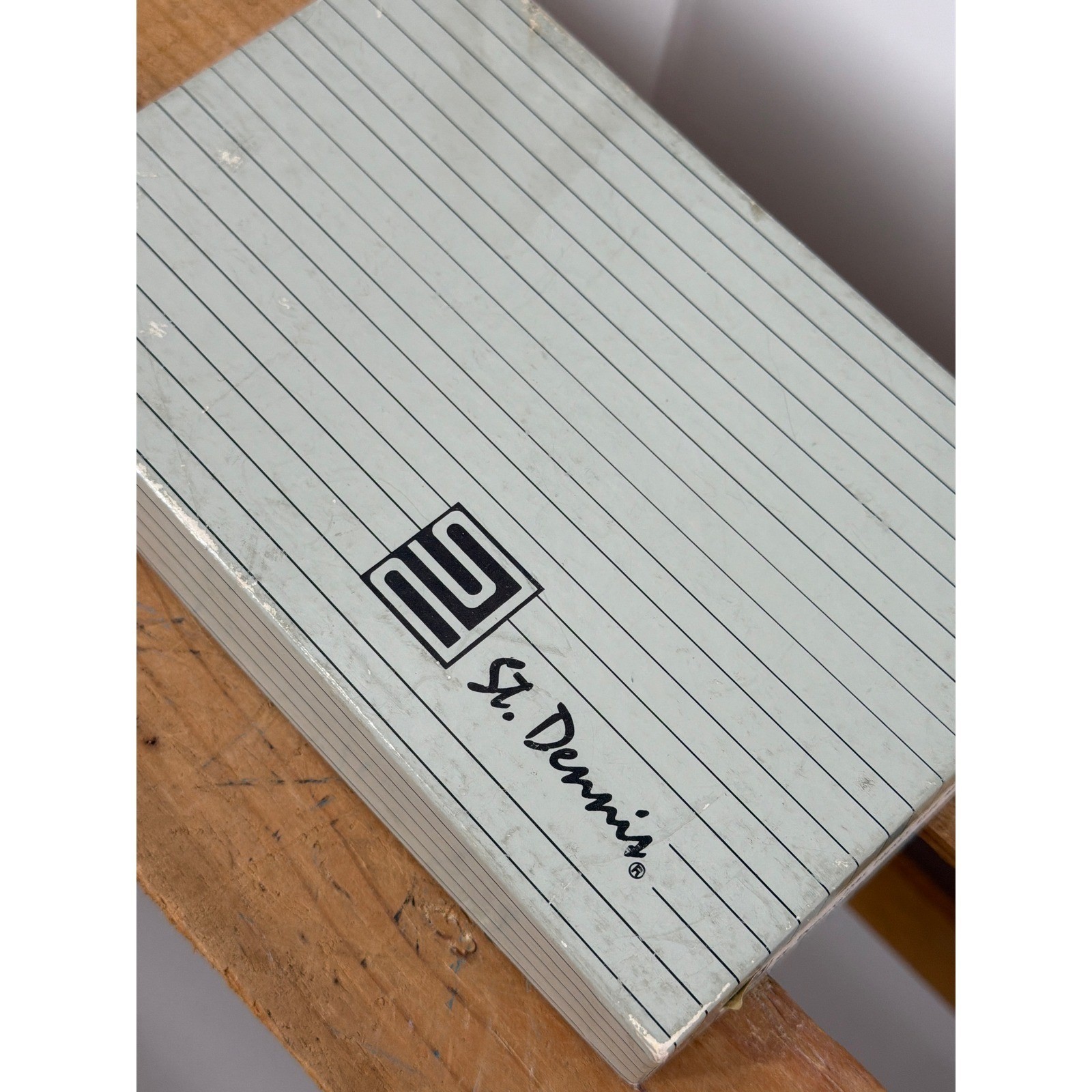 Vintage St. Dennis Pocket Size Agenda Burgundy Leather Diary Address Book NOS