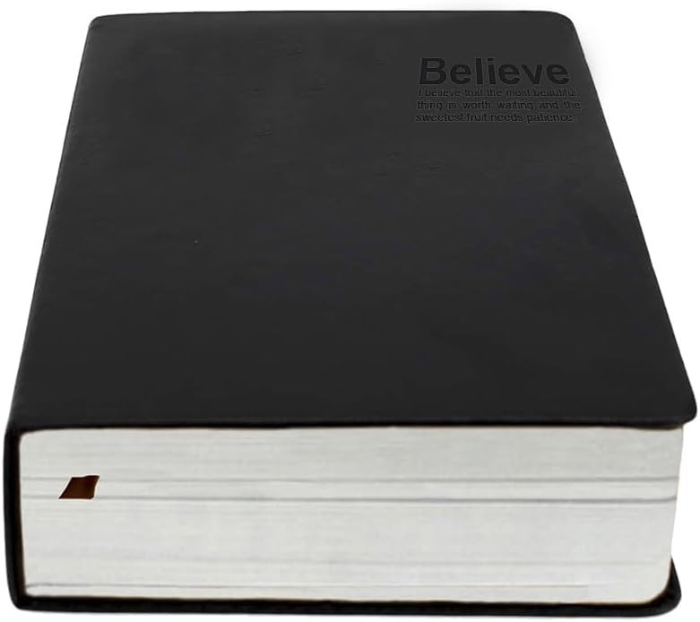 Lemical Thick Leather Journal Notebook 720 Pages Retro Thick Lined Paper Writin