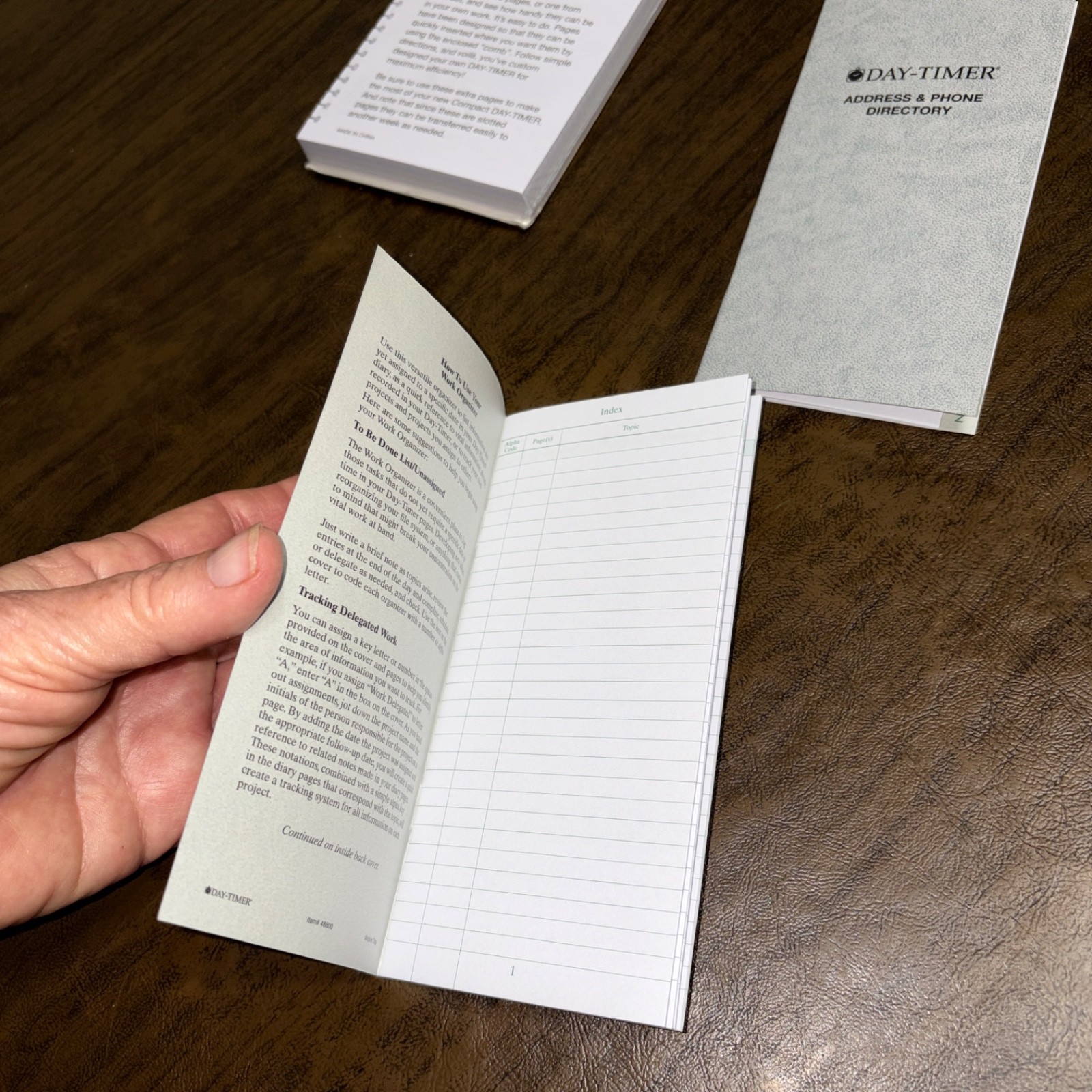 DayTimer Pocket Work Organizer, Phone Address Directory & Extra Pages 3.5 x 6.5″