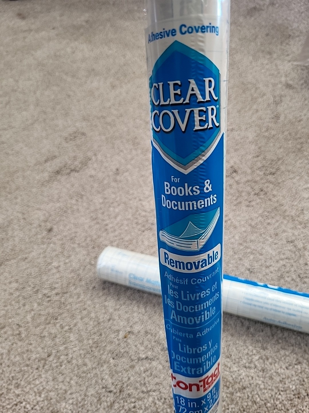 2 BRAND NEW – Pack Clear Cover Contact Paper For Covering Books & Documents