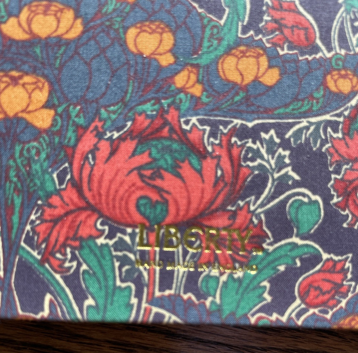 Vintage Liberty of London Address Book, 6″ x 4-1/4″, Fabric-Covered, Unused