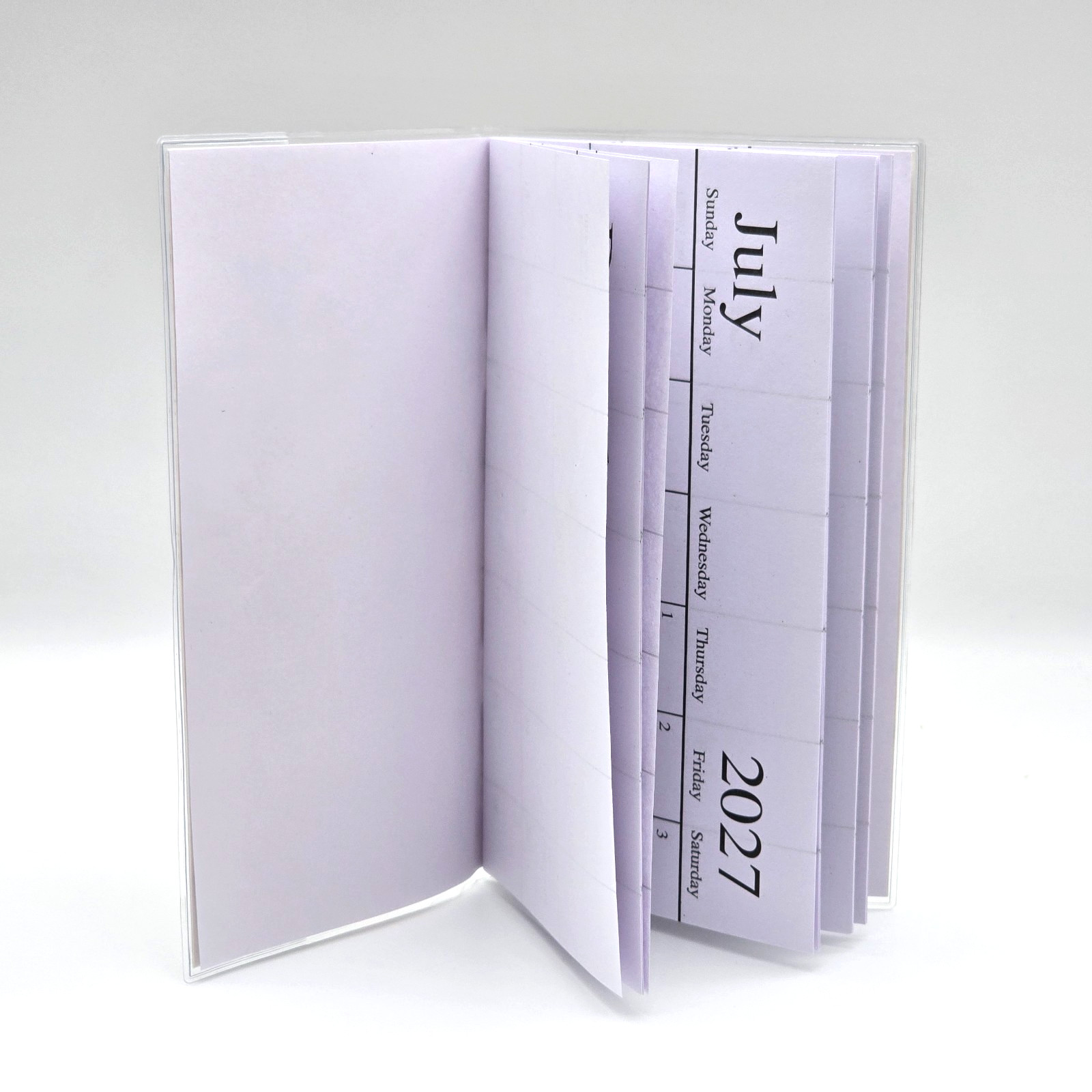 Floral Pocket Planer 2026-2027 Calendar Vinyl Cover Cone Spring Flowers 6.5″