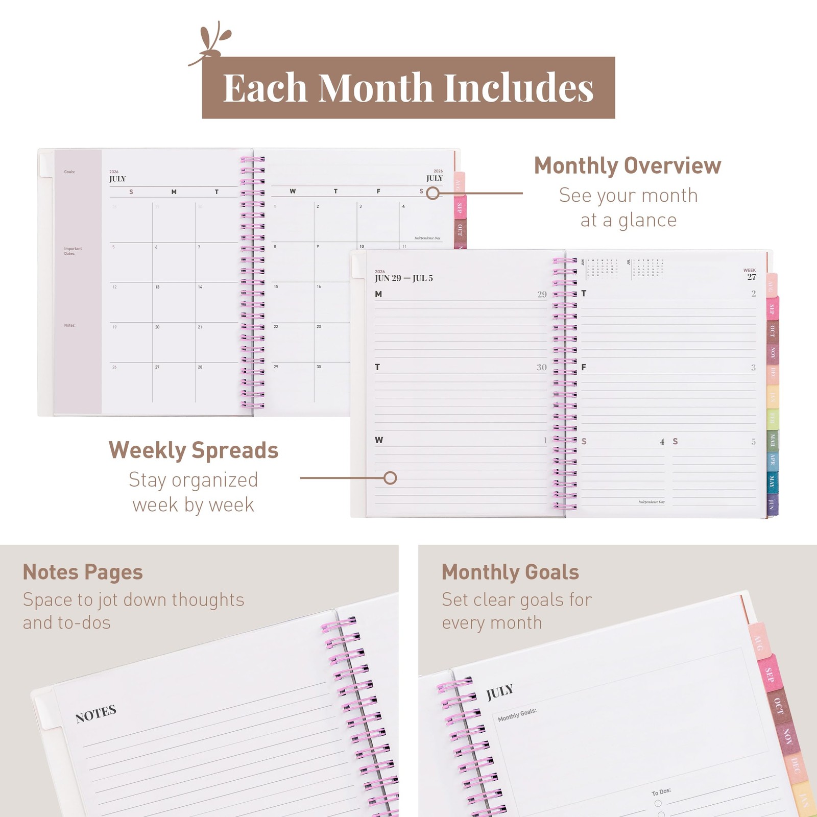 2024-2025 Pocket Planner/Calendar, July 2024 – June 2025, Perfect