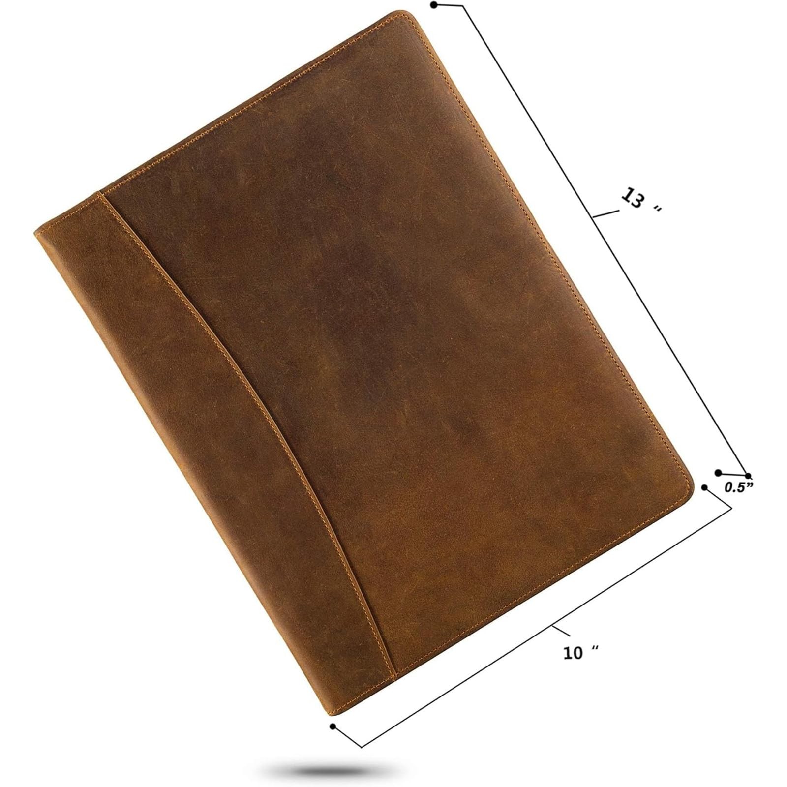 Leather Portfolio, A4 Document Folder Legal Pad Padfolio, Professional Writin…