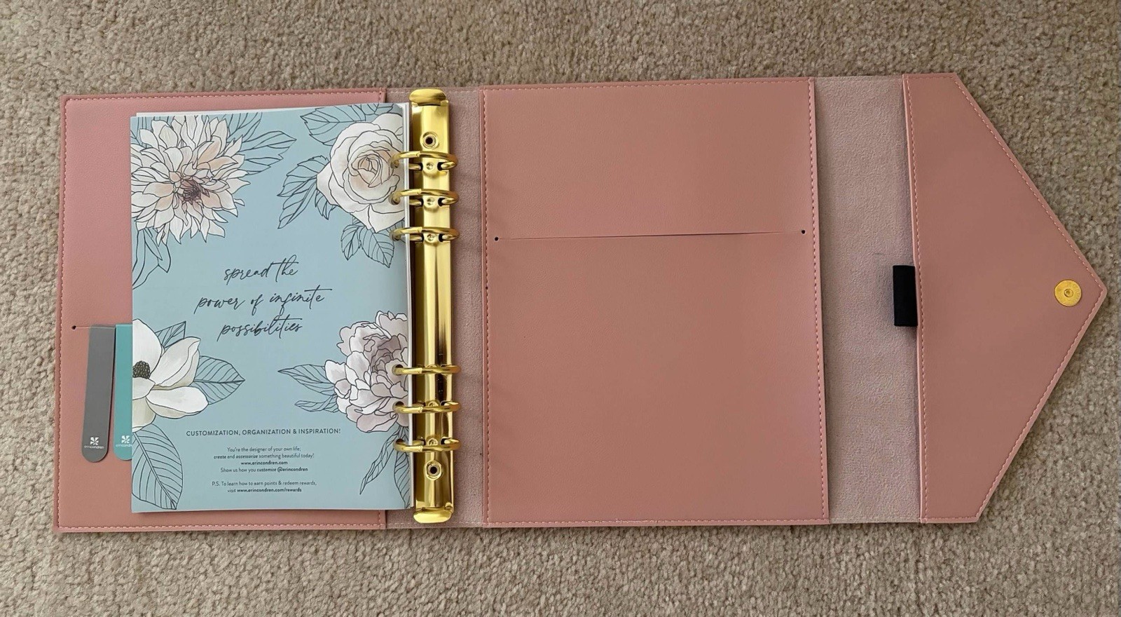 Erin Crondin Folio- Blush-Vegan Leather & Accessories