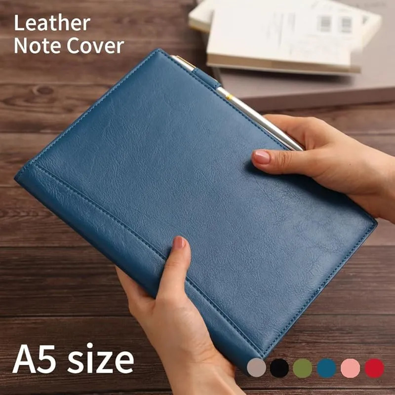 [Brand New] HAKATA NO MORI LEATHER Notebook Cover, A5 Size, Genuine Leather, Sli
