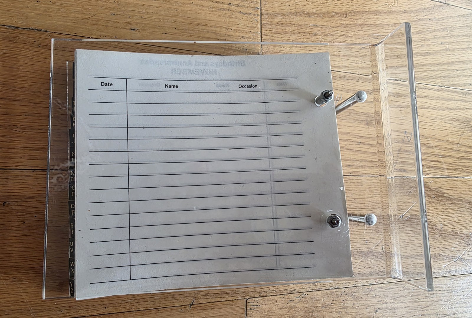 Vintage Equestrian Horse Acrylic Address Book Phone Binder Unused