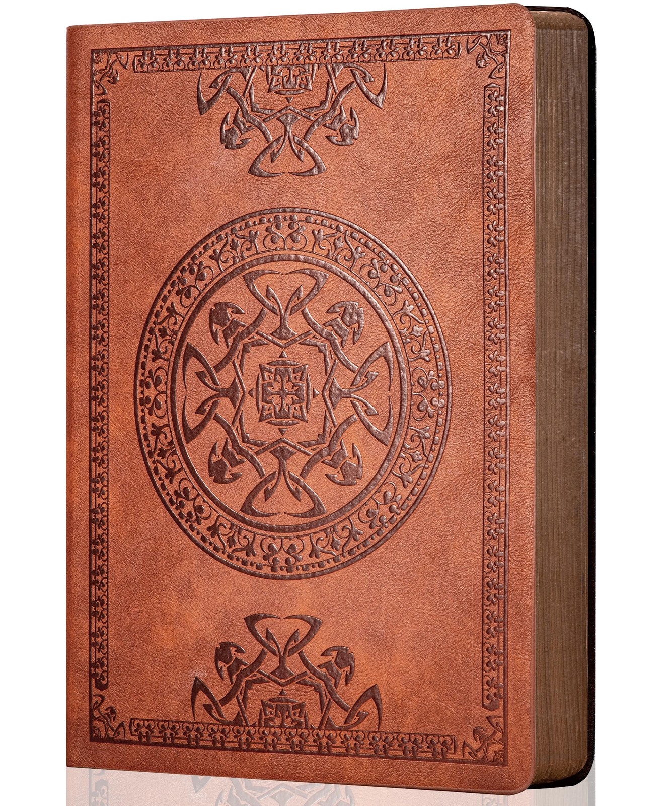 Leather Vintage Journal Soft Cover Lined Pages 180 Lay Flat 5.7” x 8.3” Brown