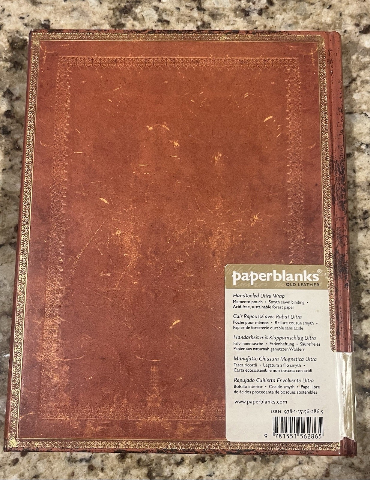 Rare Paperblanks Hand‑Tooled Old Leather Lined Journal | 144 Pages, Hardcover