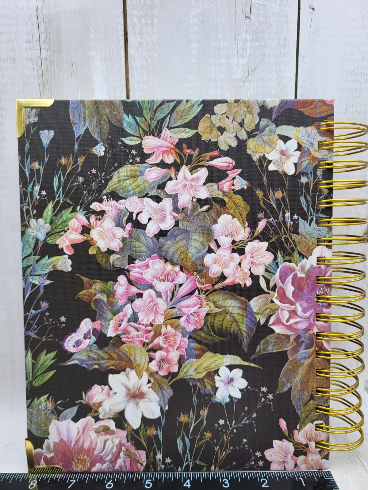 2026 Prayerful Planner Black Floral Hadrcover Undated Calendar Prayer List Book
