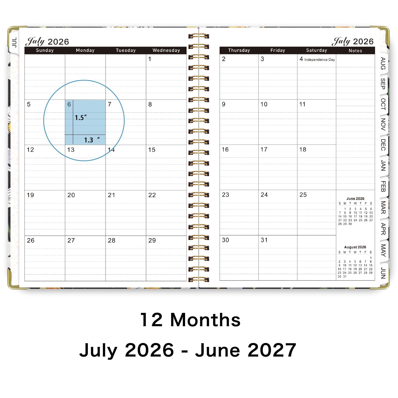 Planner 2026-2027, Monthly and Weekly Academic Planner July 2026 – June 2027,…