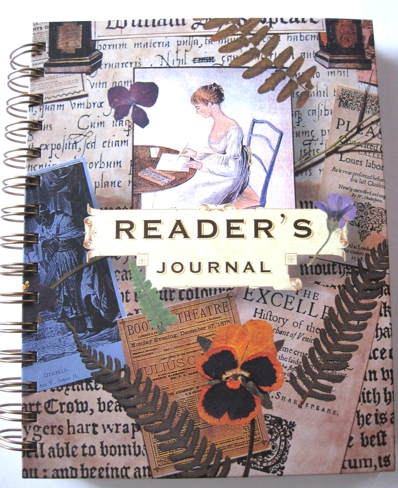 Galison Reader’s Journal Hard Cover Spiral Bound Quotes Book Notes 1998