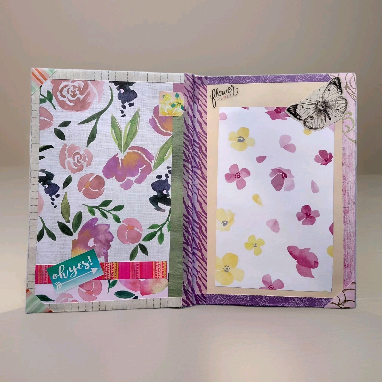Vintage Theme Naked Journal 32 pages for Memories, Travel Log or Mementos (qs)