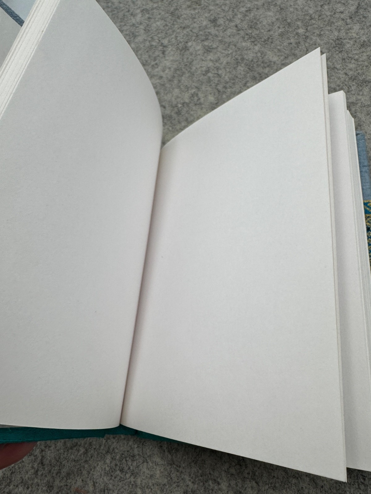 Small Fabric (Silk?) Covered Journal 6″ x 4.25″