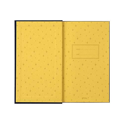 MIDORI Starry Journal/Diary | 5 x 8 Inch Cloth Hardcover Notebook | 368 Pages