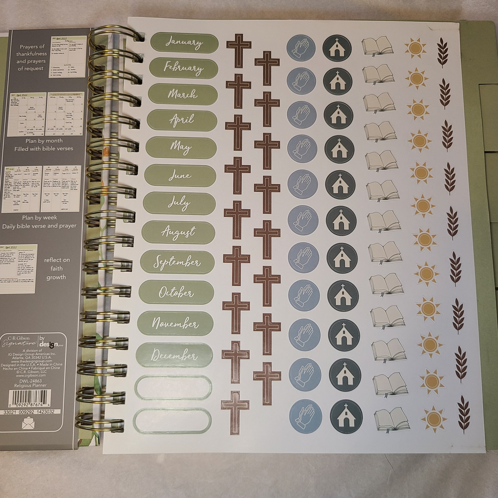 12 Month Undated Religious Planner