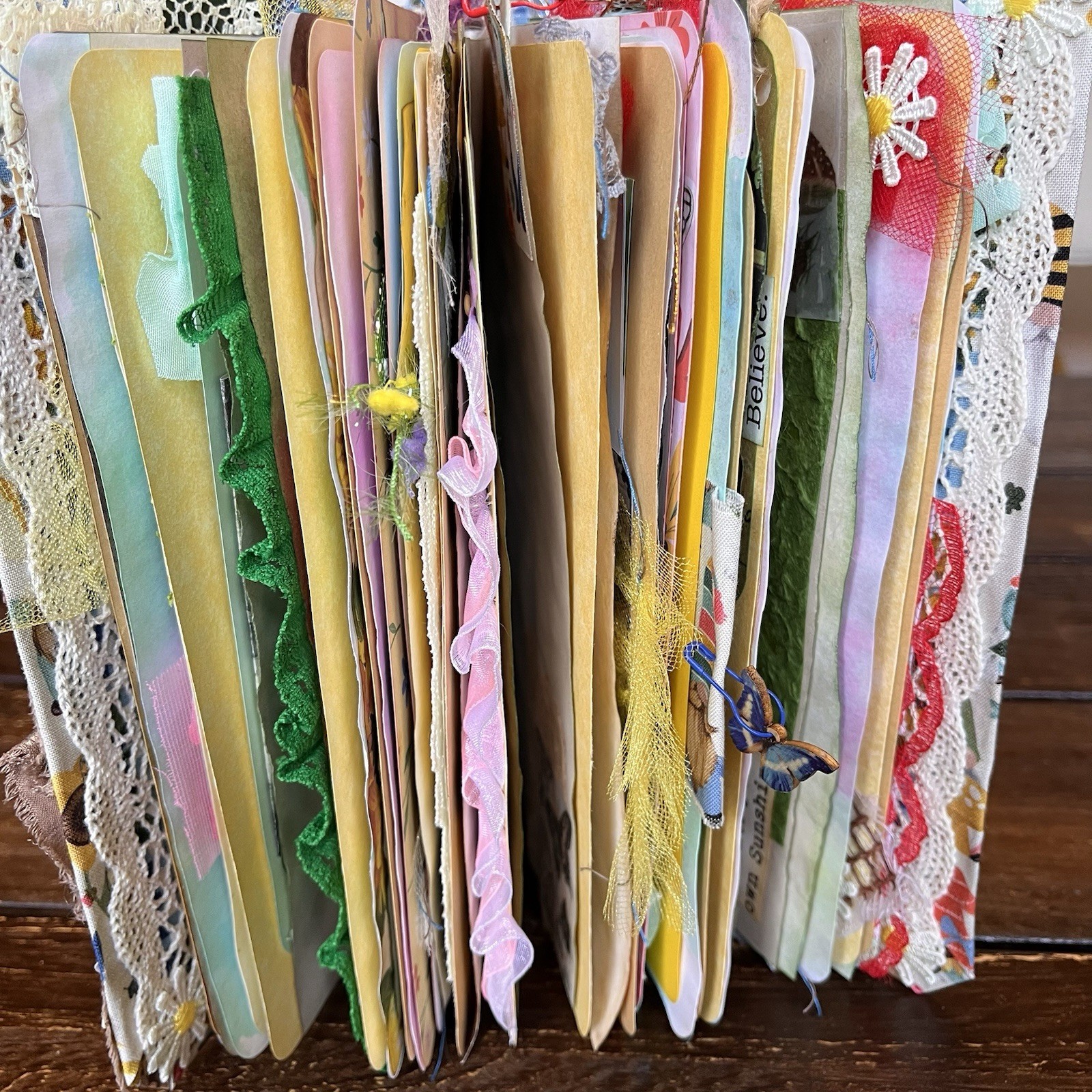 Gnome Sunflower Themed Junk Journal Woodland Nature Softcover 3 Signatures