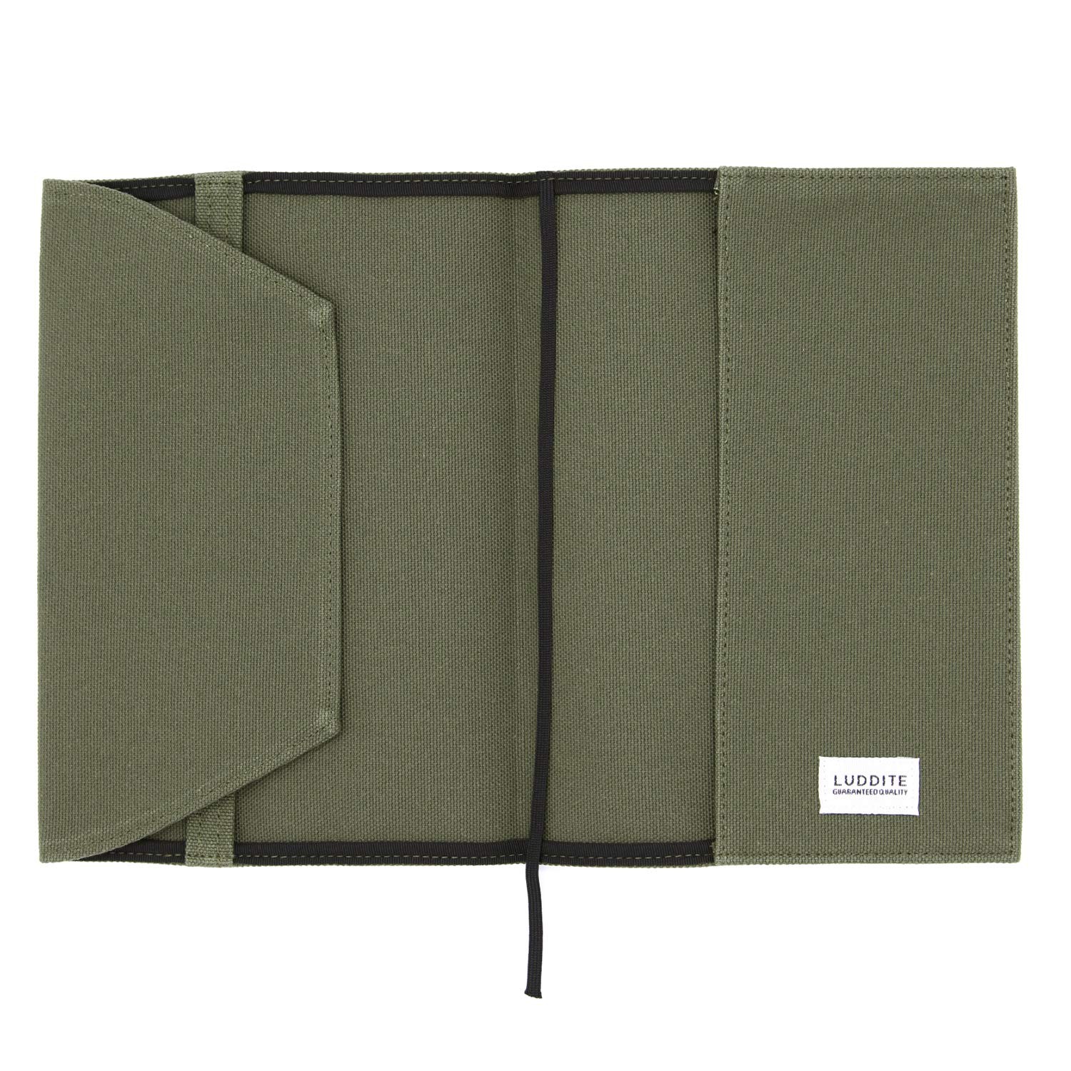 Luddite Book Cover, A5, Khaki, LDH-CVA5-04