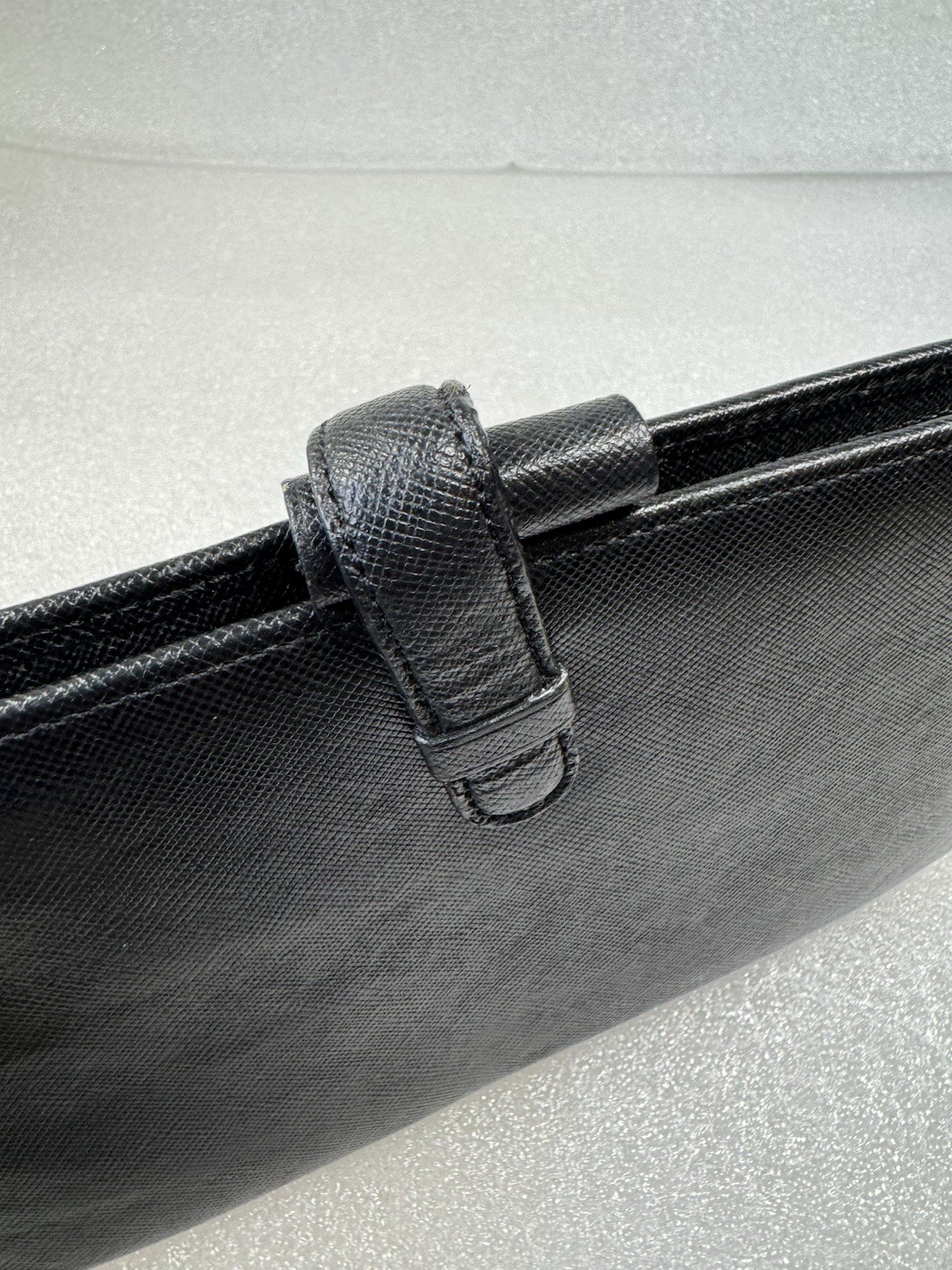 Vintage 90s Filofax Pocket Portobello – Black Italian Textured Leather Organizer