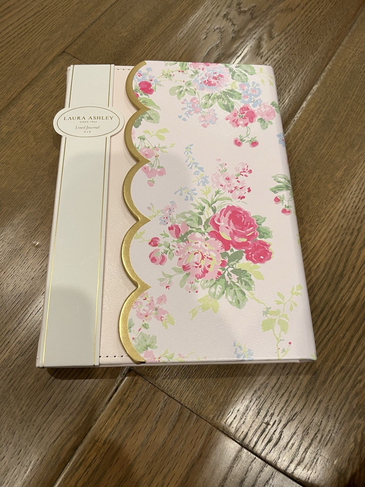 Laura Ashley English Garden Flap Journal – 6×8 Inch Faux Leather 6X8, Pink