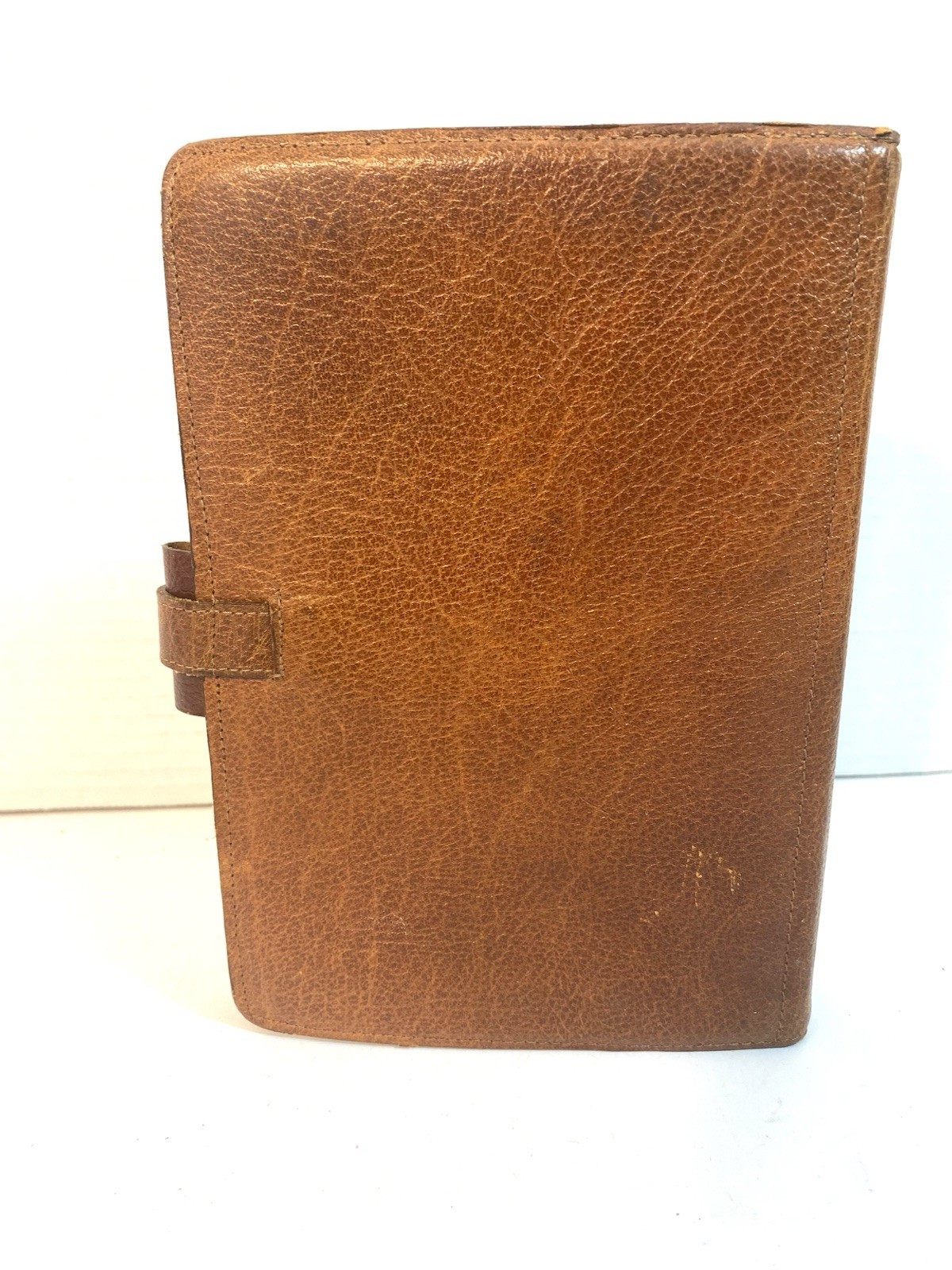 Vtg FILOFAX 4CLF 7/8 Winchester Brown Leather Organizer 6 Ring Binder