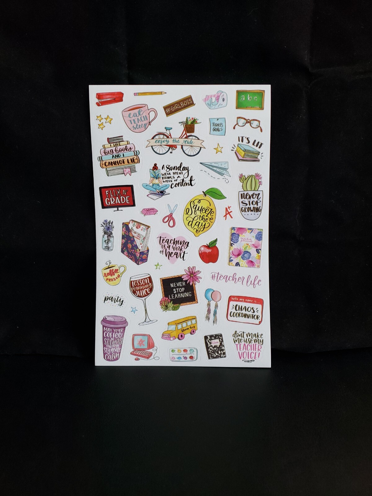 Bloom Daily Planner Teacher Sticker Pack 6 Sheets 430+ Stickers Weekly Monthly