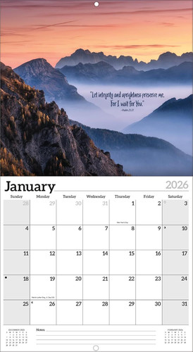 Psalms 2026 Full Size Wall Calendar for Planning, Scheduling, and Organizing