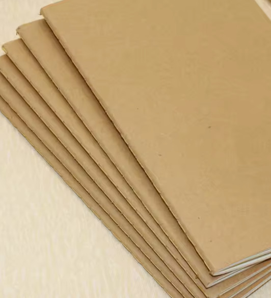 10-pcs Heavy-Duty Stitched Notebooks Kraft Paper, Lined Pages