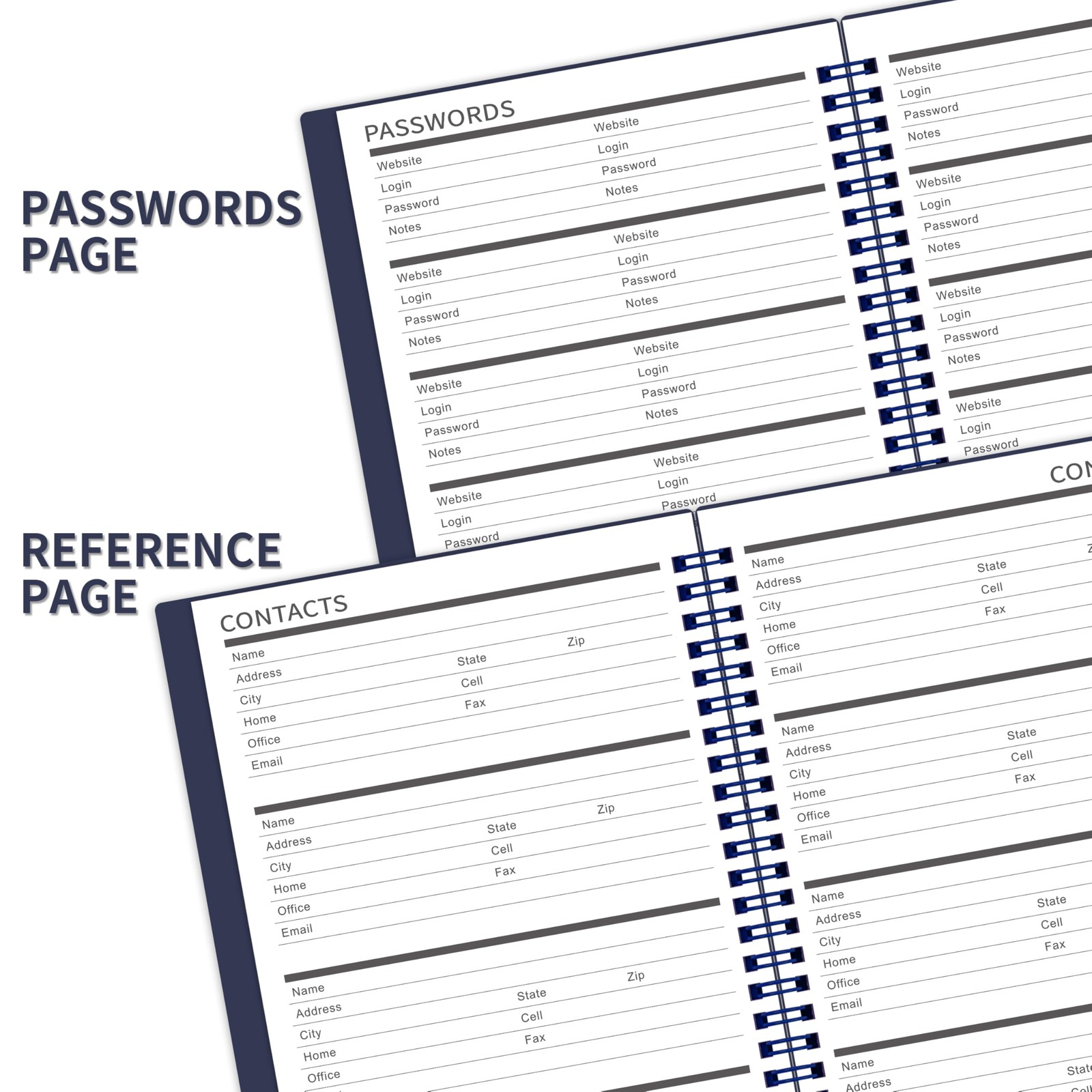 5 Year Monthly Planner 20262031 Tabs Thick Paper 6.4×8.5 Blue
