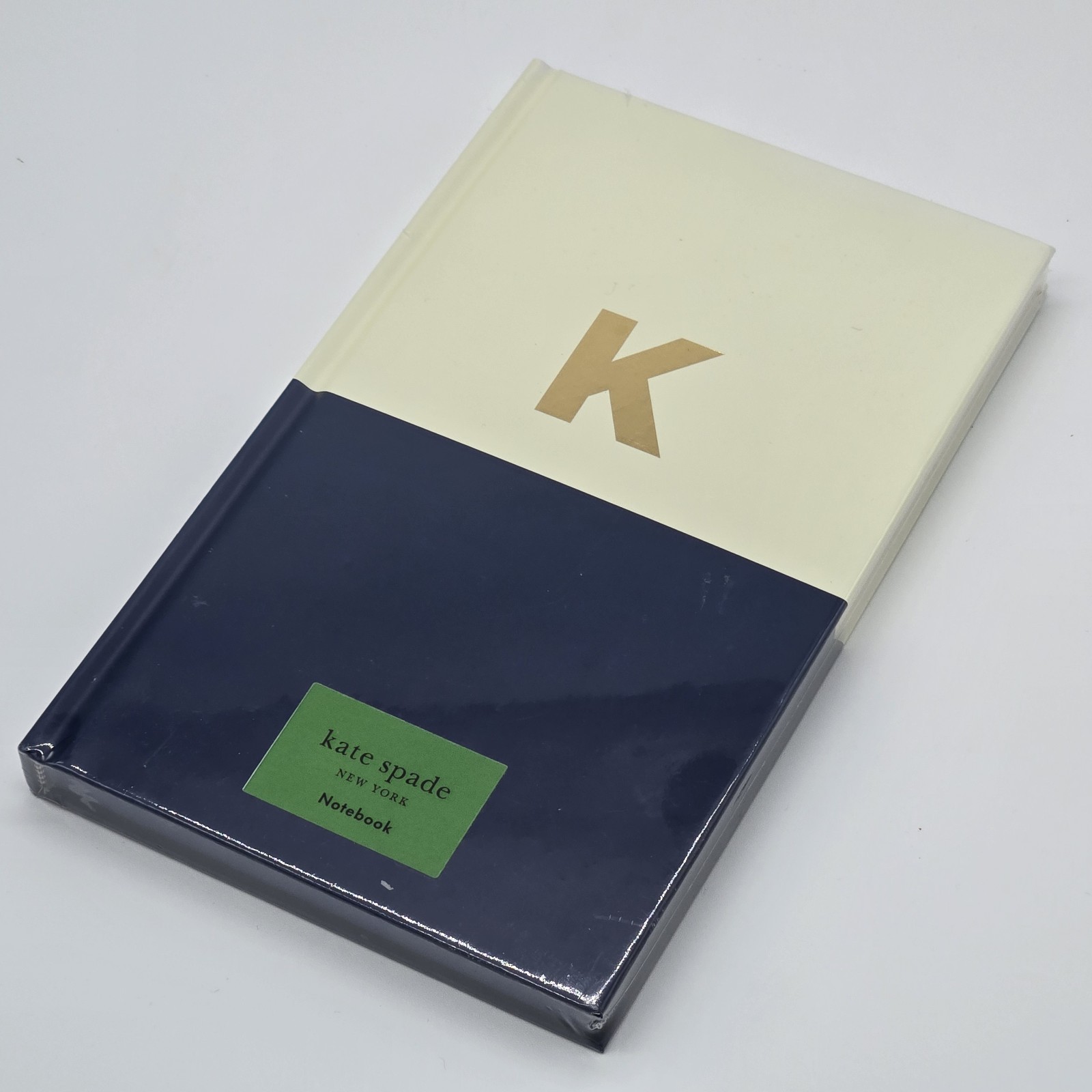 Kate Spade Gold Foil Initial K Dipped Notebook Diary Journal 200 Pages NEW
