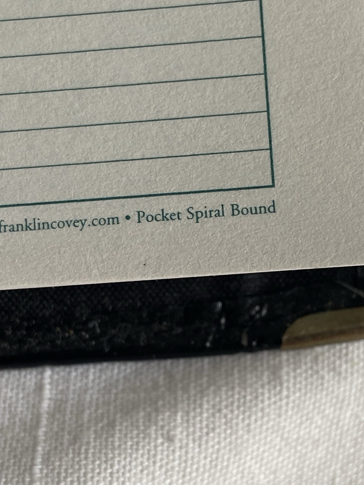 Vintage Black Franklin Covey The Pocket Planner Spiral Bound