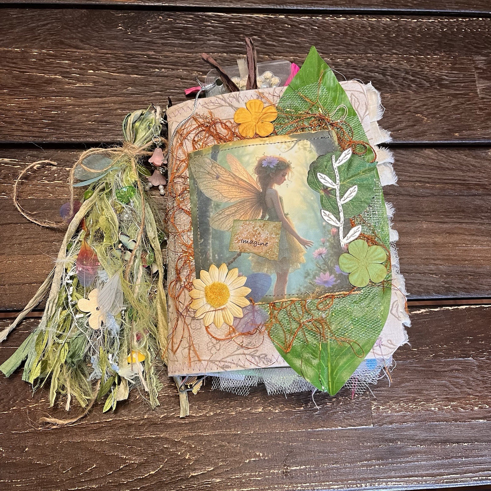 Fairy Junk Journal Grungy Floral Woodland Forest Boho Softcover 3 Signatures