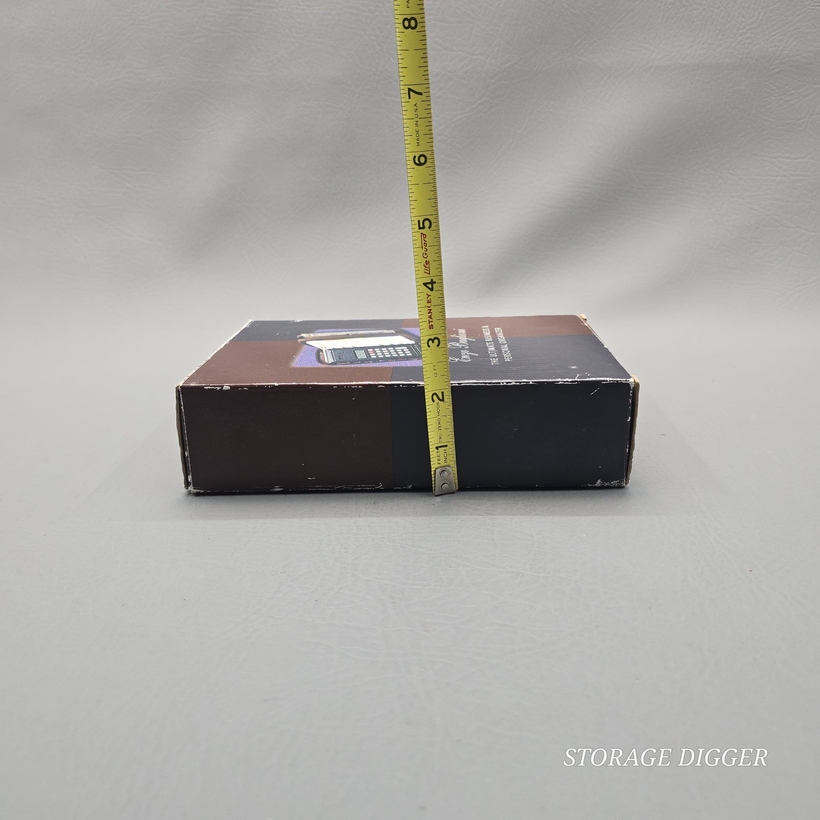 VTG 1998 NEW Enzo Baglioni Ultimate Business & Personal Organizer, Brown Leather