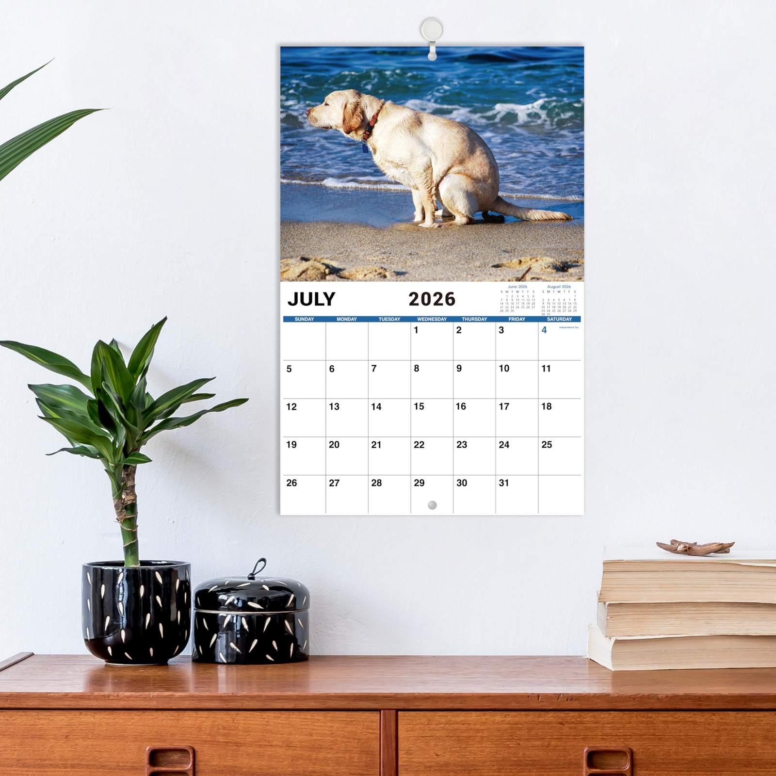 2026 Funny Calendar – Gag Gifts, Dogs Pooping Calendar 2026, 11″ x 17″ (Open), J