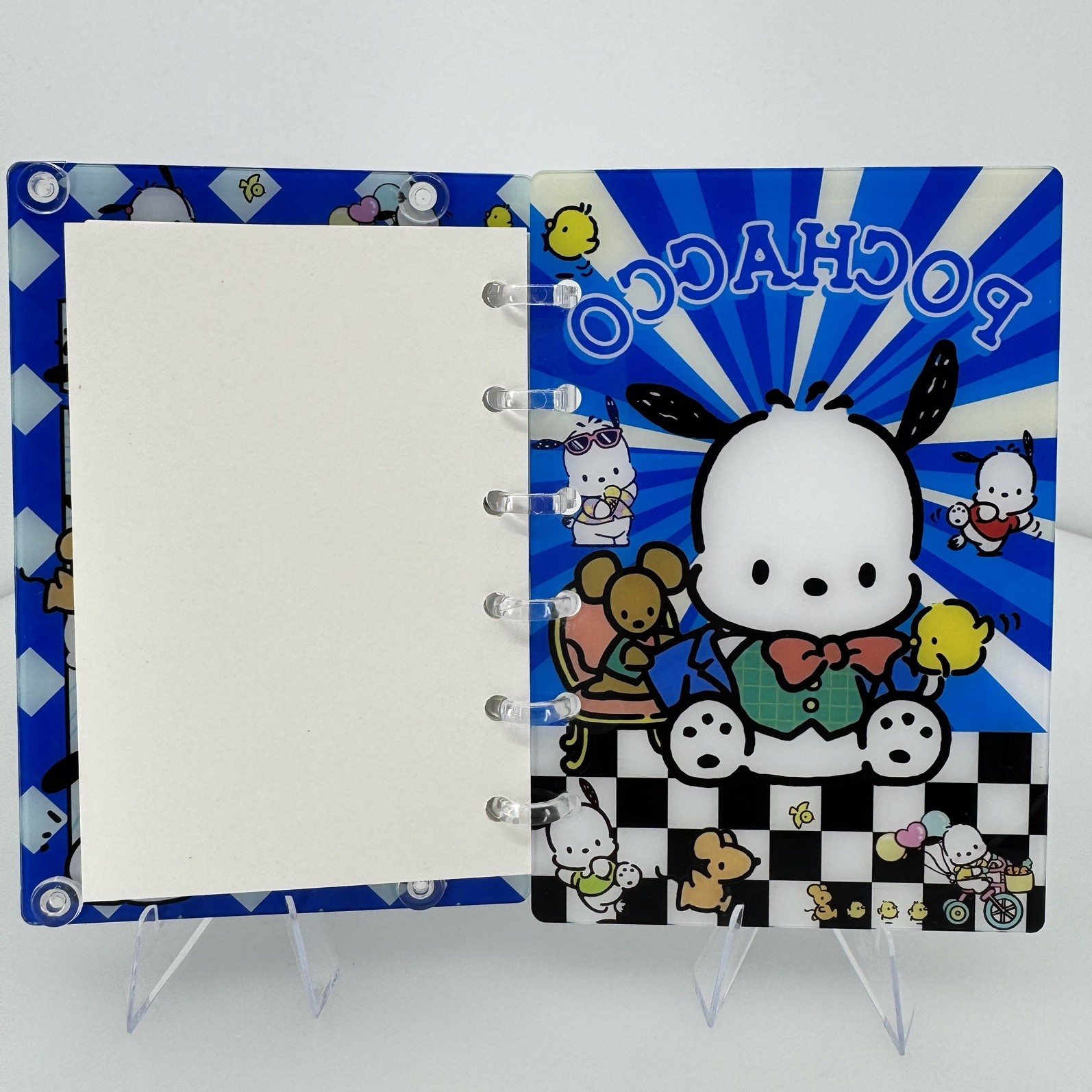 New Pochacco Acrylic Shaker Mini Notebook (A7 size- Small)