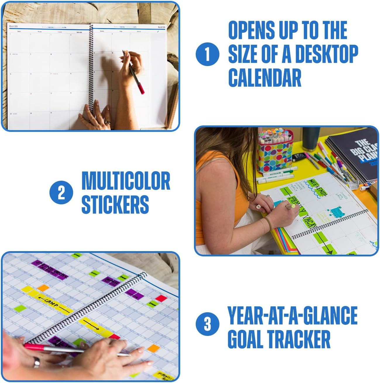 The Big Class Academic Planner June 2026- June 2027 – Large & Portable 11X14 Fol
