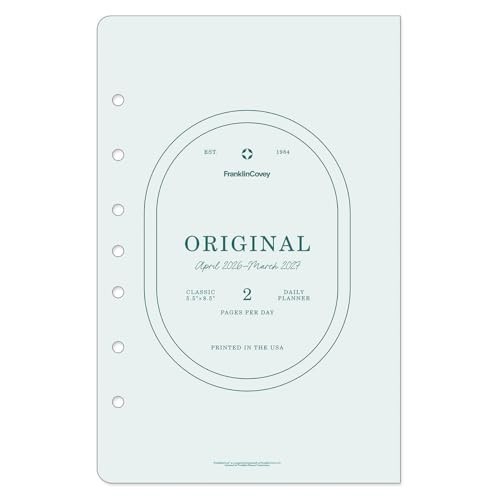 Original Planner Refill – Two Page Per Day, Ring-Bound, Classic Size, Apr 2026 –