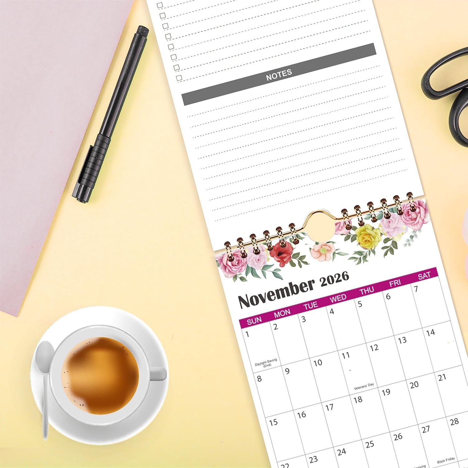 Mini Calendar 2026-2027, 18 Month Small Wall Calendar from July 2026 to Decem…
