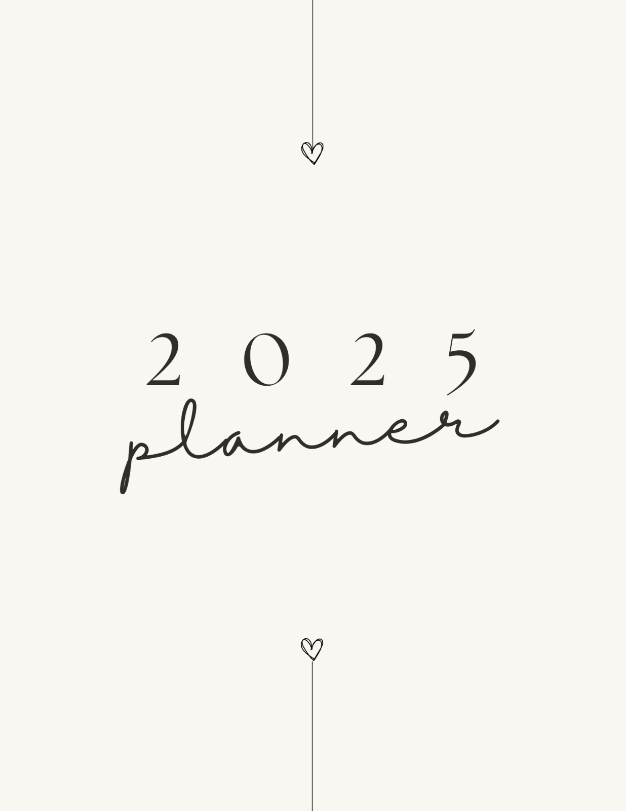 Printable/ Editable PDF Digital Planner 2025