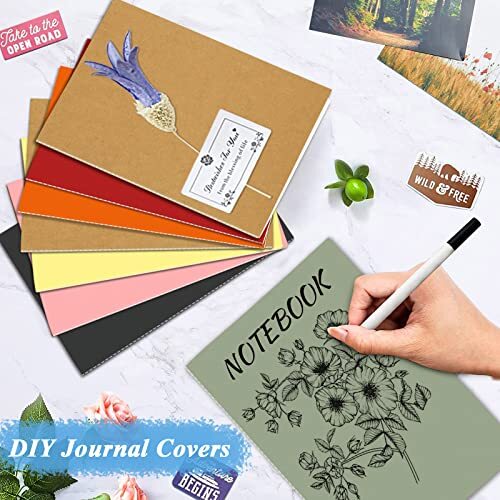 24 Pack Kraft Notebooks Unlined A5 Blank Journal Bulk With 80 Gsm Thick Paper 8.