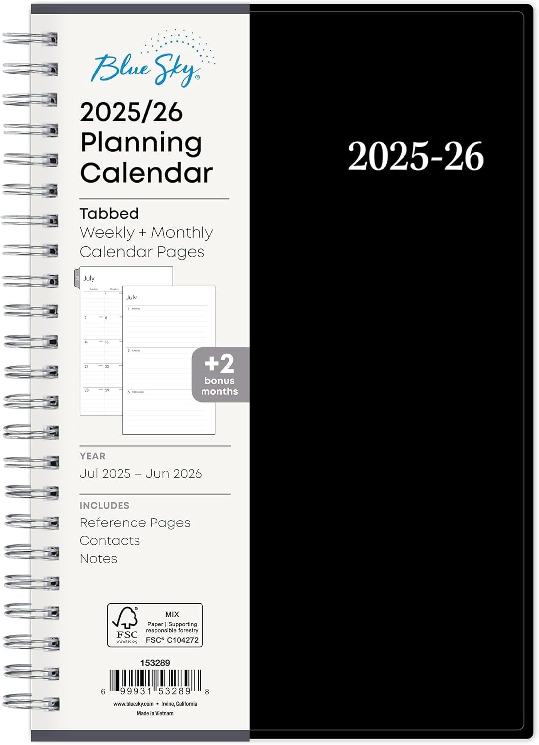 2025-2026 Academic Planner: 5″ x 8″ Flexible Cover, Stay Organized