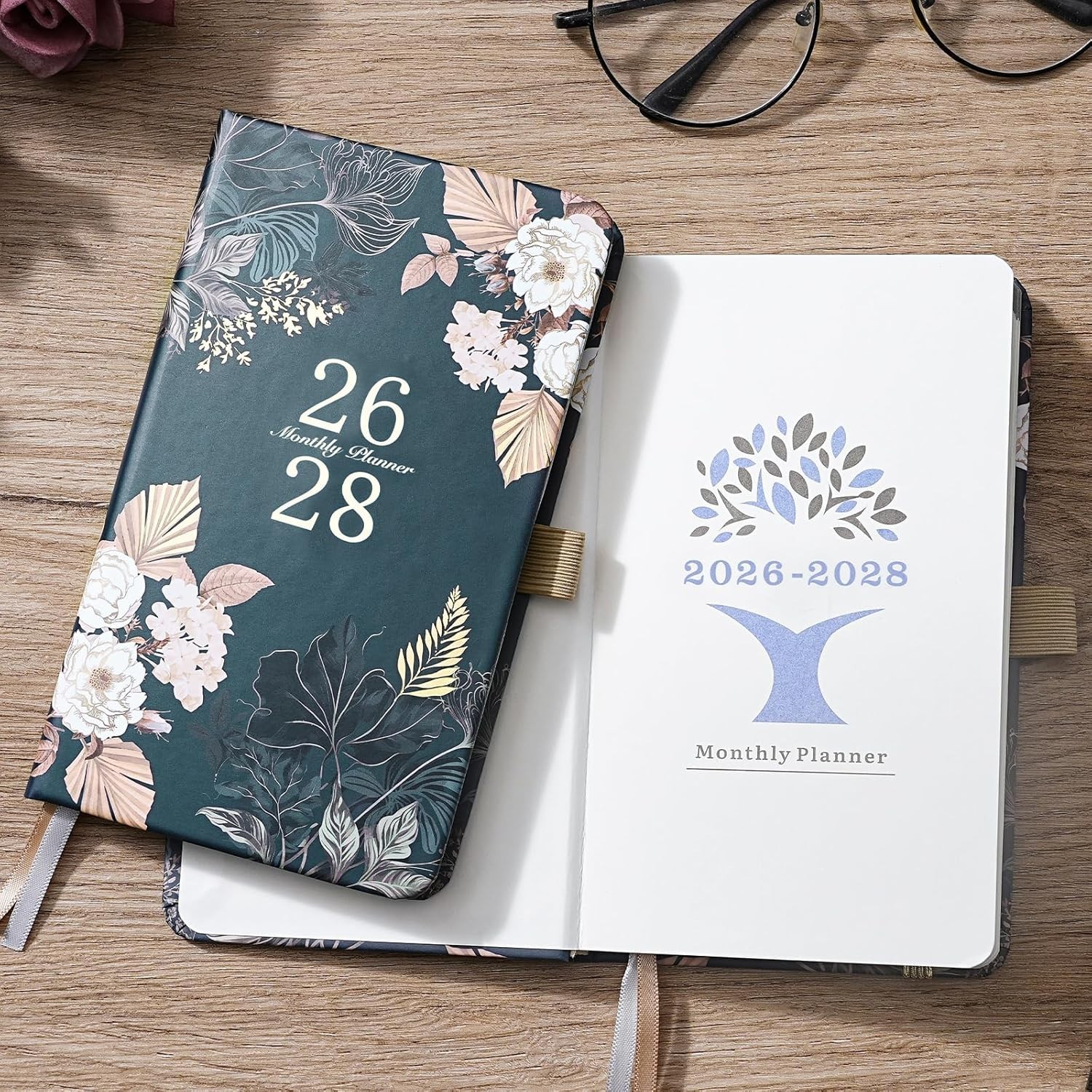 2026-2028 Monthly Pocket Planner – Compact Organizer with Pen Holder, 6.4″x3.8″