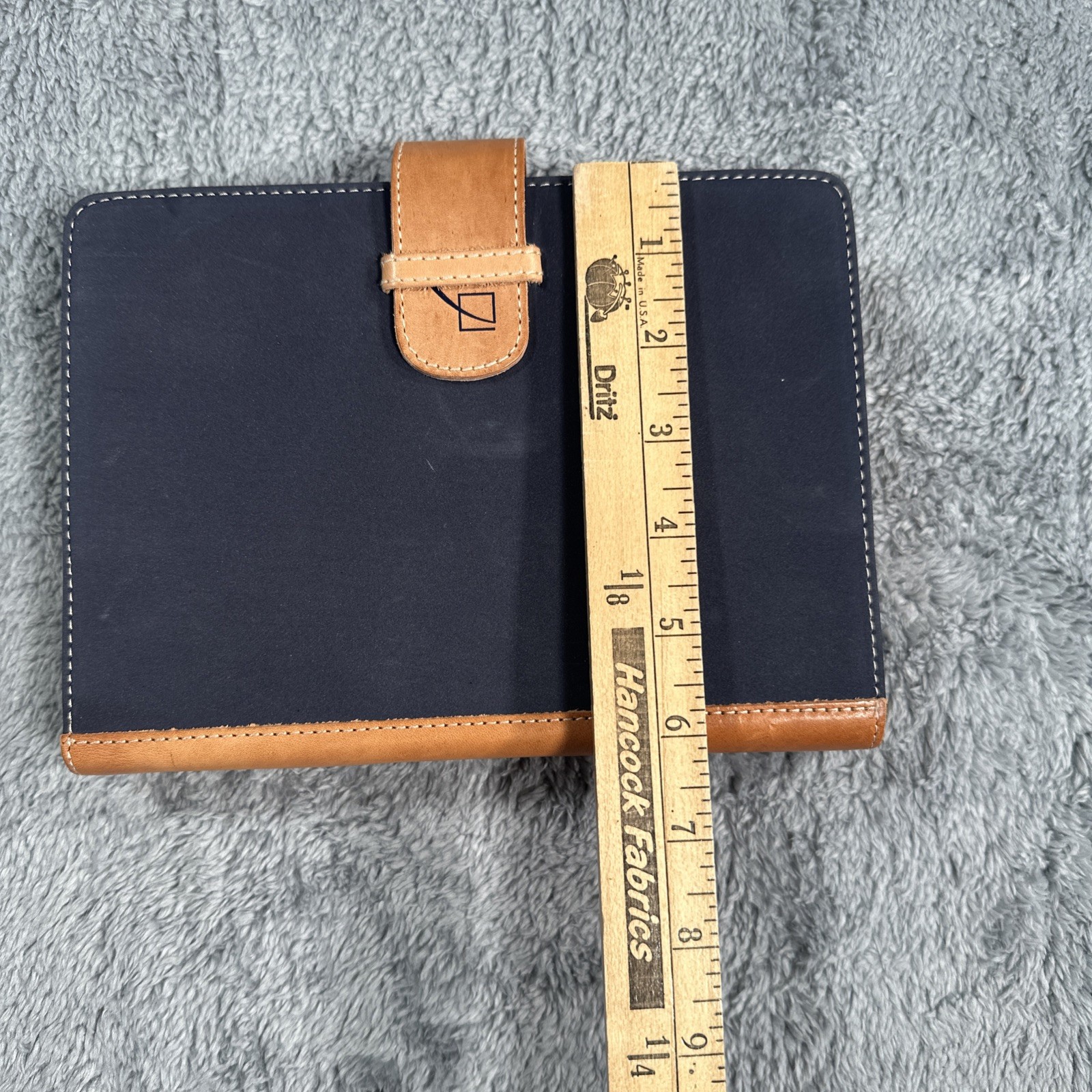 RUDI RABITTI Leather Notebook Padfolio Italy Journal Book W/ Pencil Blue