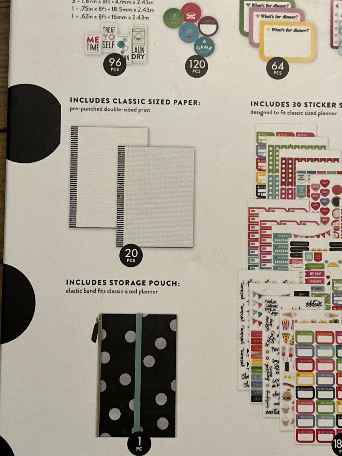 The Happy Planner 2194 Piece Accessories Pack – Tracking, Stickers, Pouch Etc.
