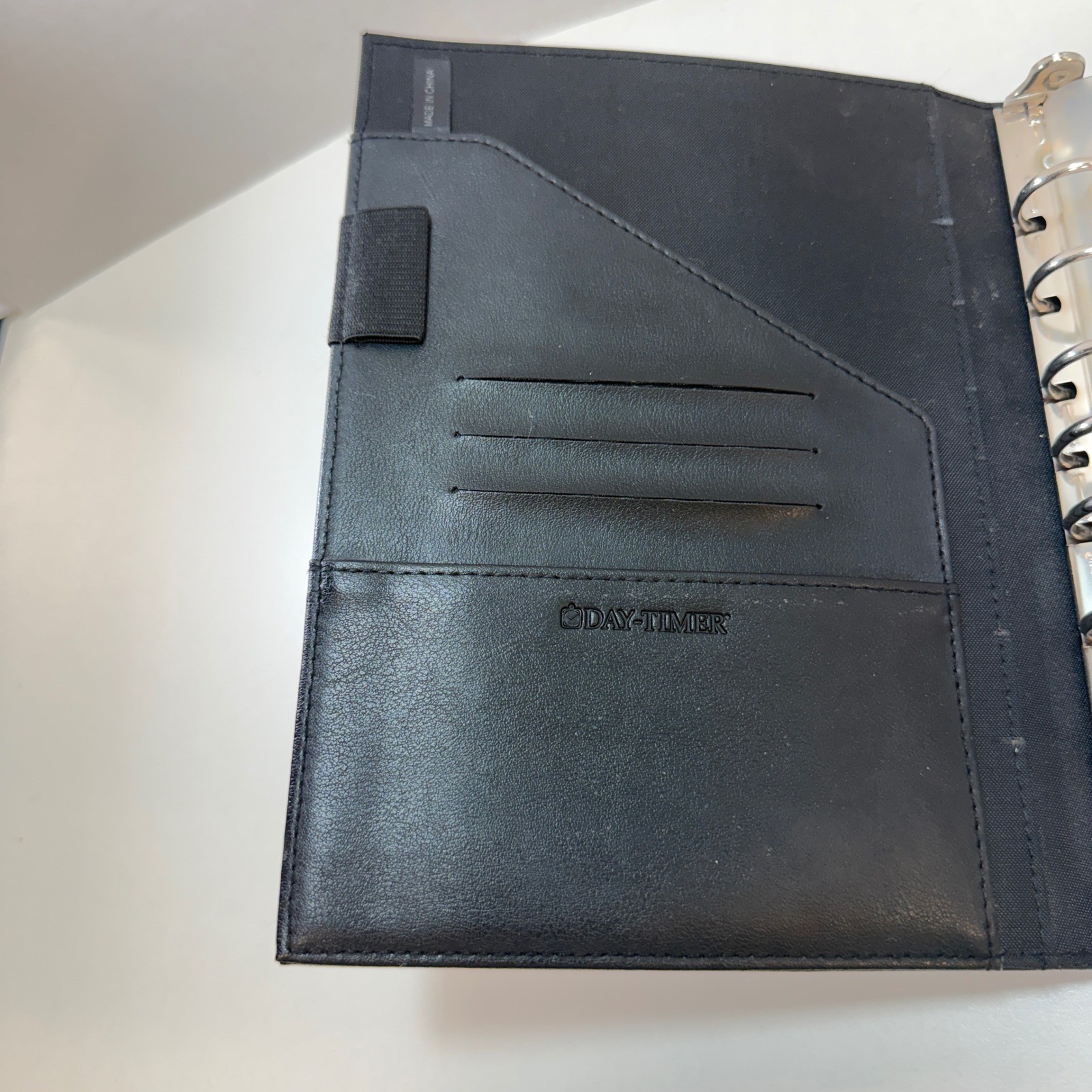 Day-Timer Personal Organizer Desk Size Black Planner 7-Ring Binder Navigator