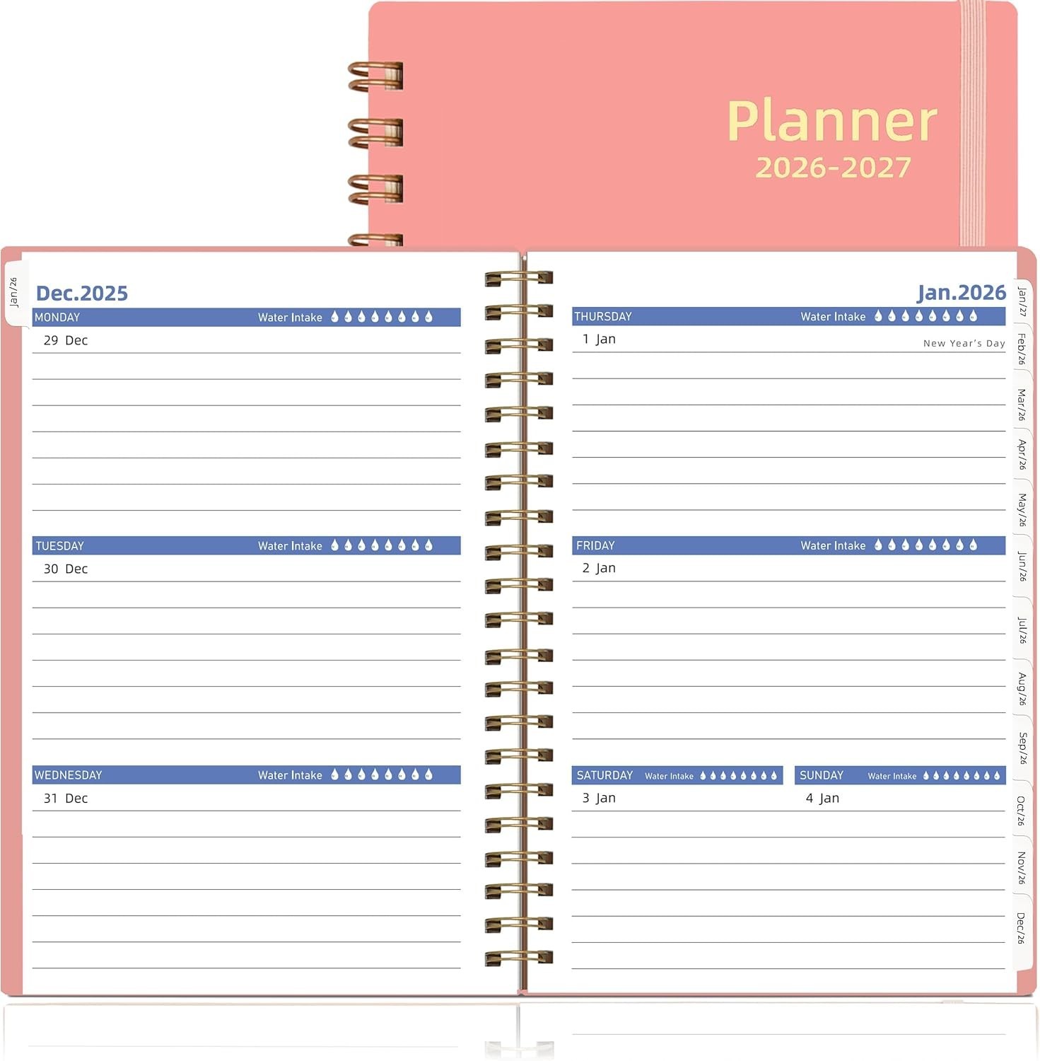 2026-2027 Day Planner, Weekly & Monthly Planner from Jan 2026-Jun 2027, 18 C…