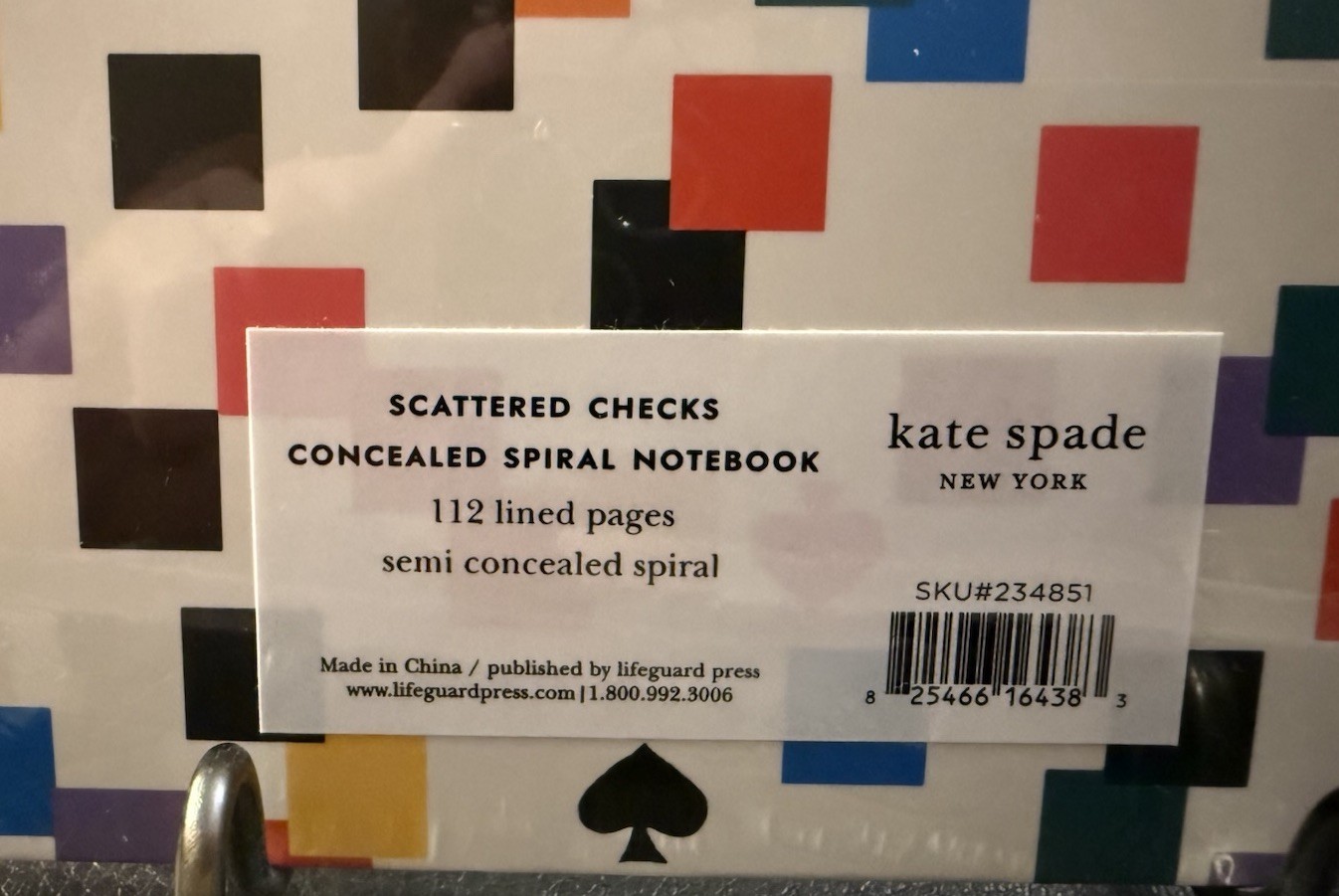 4-NWT Kate Spade New York Semi Concealed Spiral Notebooks 2 Patterns Lined Pages