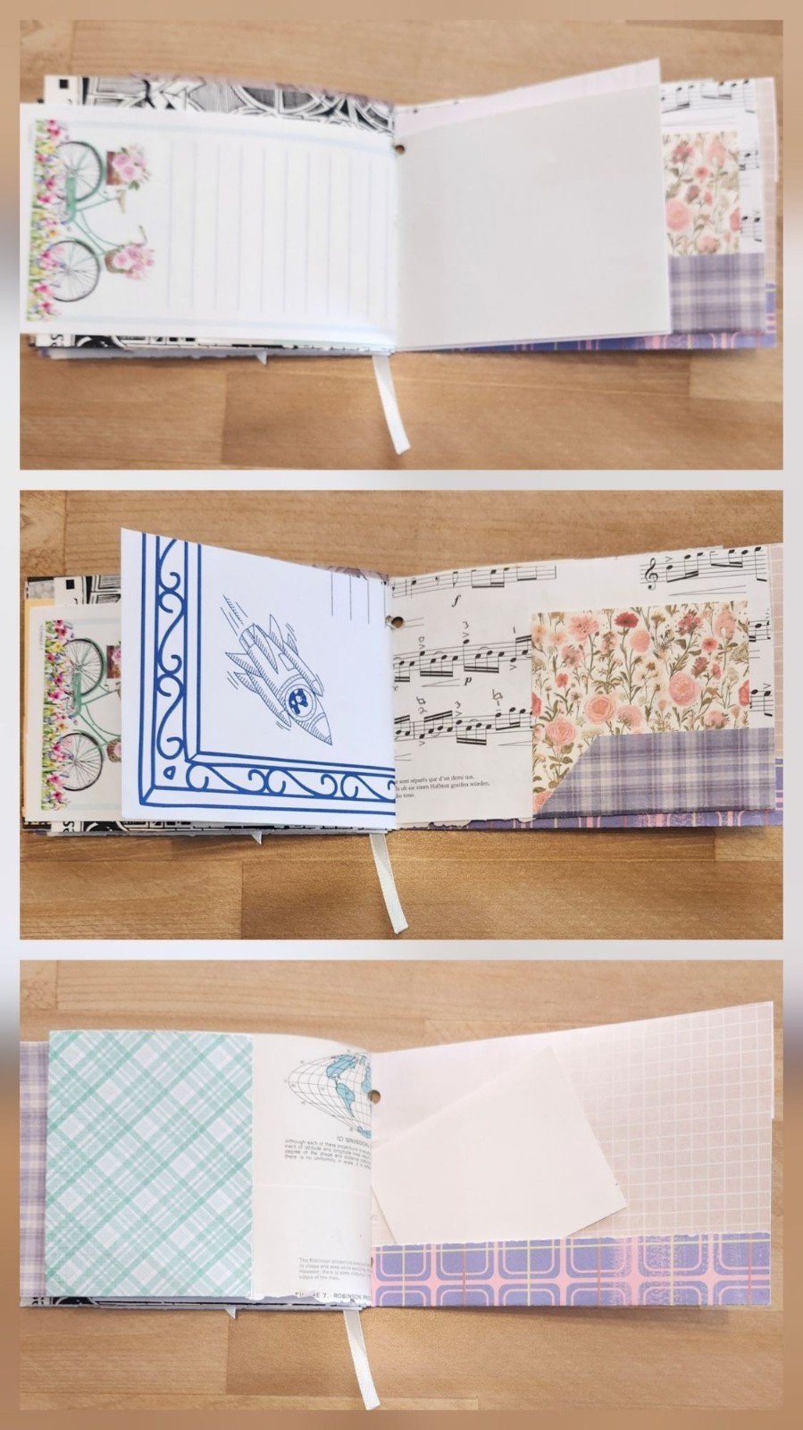Colorful Handmade Junk Journal 60 pages