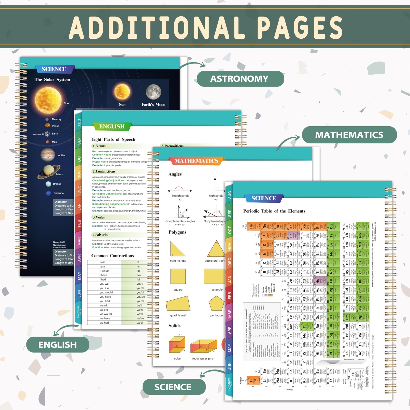 Student Planner 2026-2027 – Weekly and Monthly 9″ x 11″, White